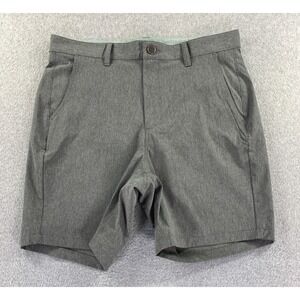 Free Fly Hybrid Shorts II Graphite Grey Men Sz 32 Inseam 7" Stretch Casual Golf